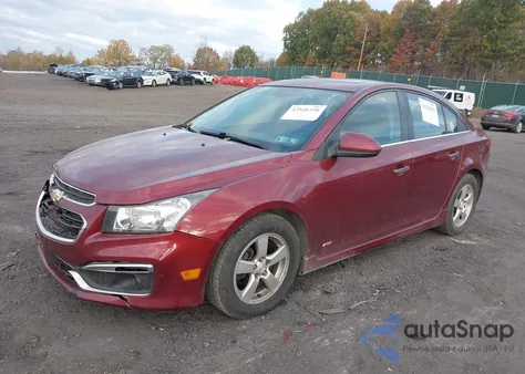 2015 Chevrolet Cruze 1Lt Auto из США, поврежденный, VIN 1G1PC5SBXF7282030